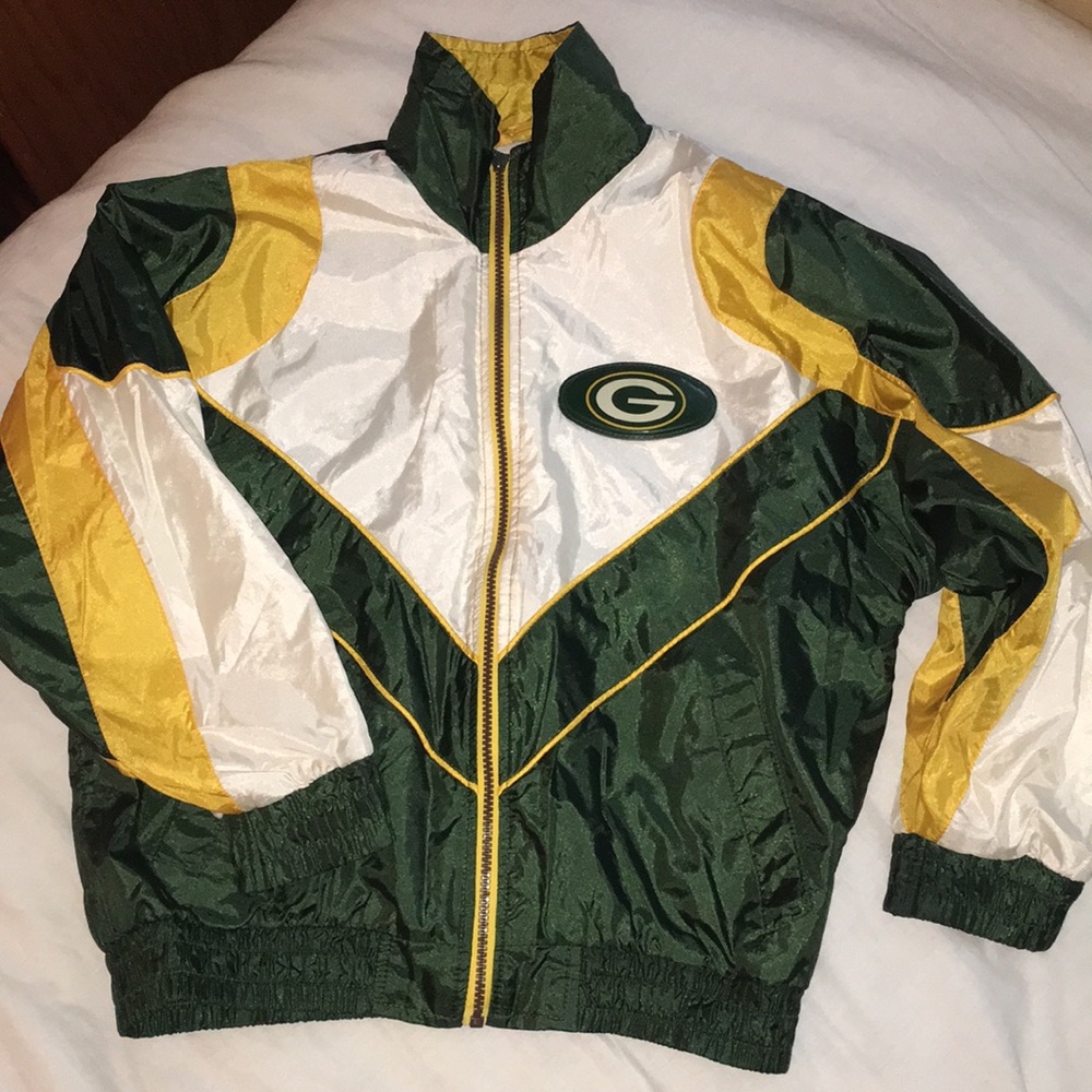 Vintage Green Bay  packers wind breaker